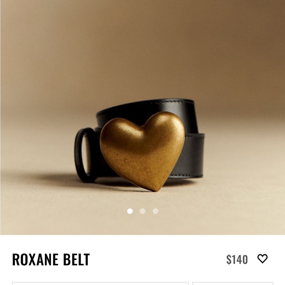 Sezane Black and Gold Roxane Belt